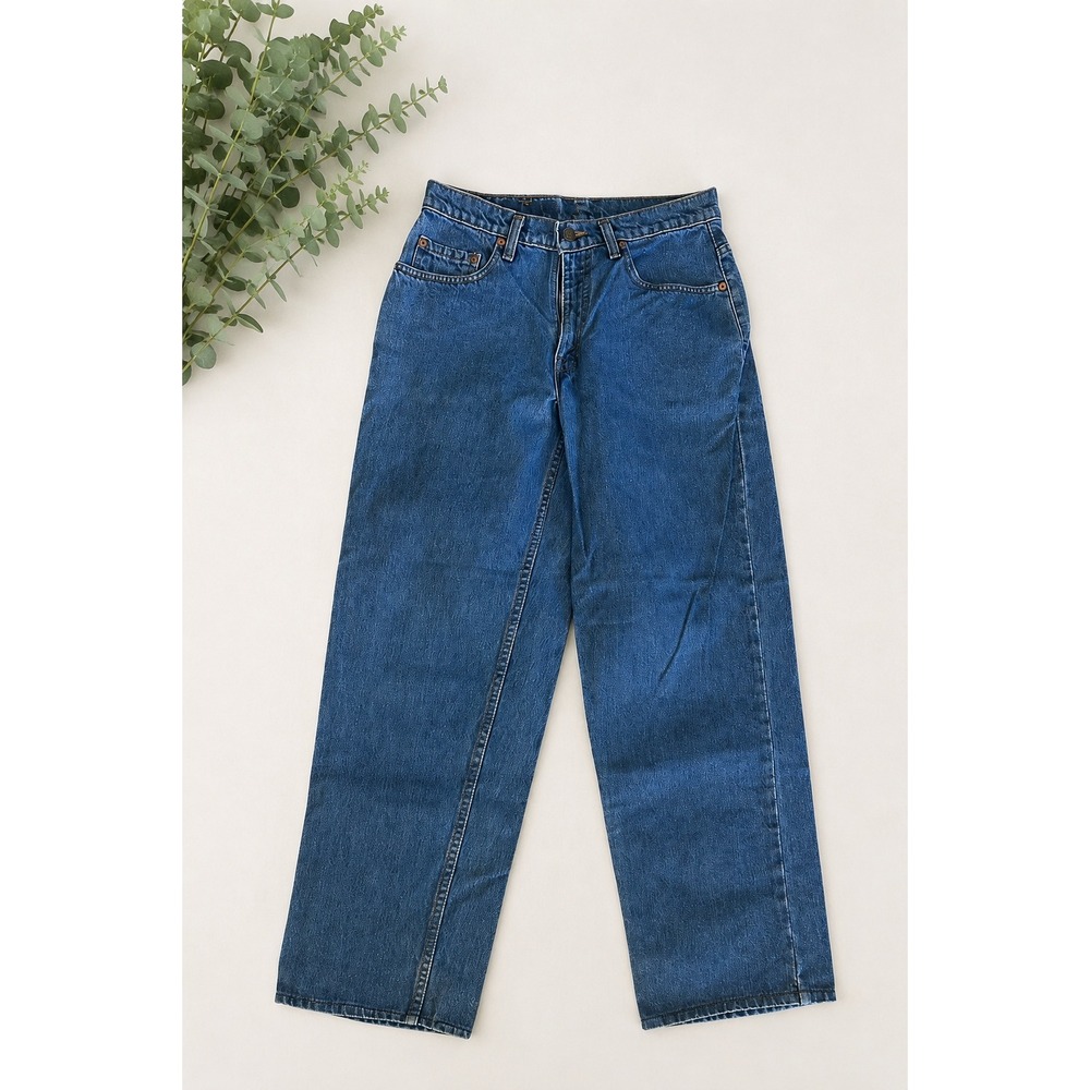 Vintage Levi's 535 Euro Fit Made in Canada High Rise Wide Leg Jeans Y2K W28